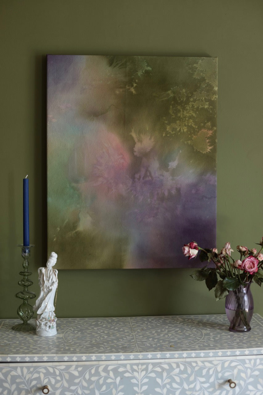 When You Know You Know -  Acrylic on raw canvas 24x30