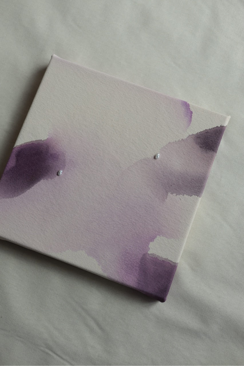 Letting Go - Acrylic on Raw Canvas 12x12