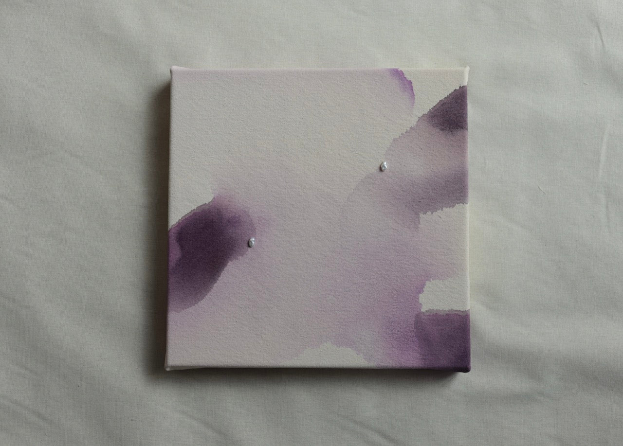 Letting Go - Acrylic on Raw Canvas 12x12