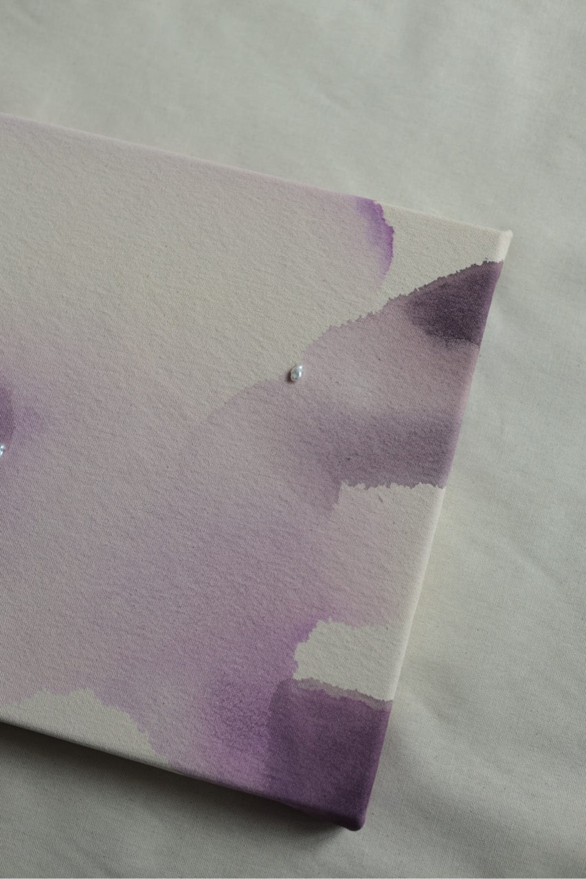 Letting Go - Acrylic on Raw Canvas 12x12