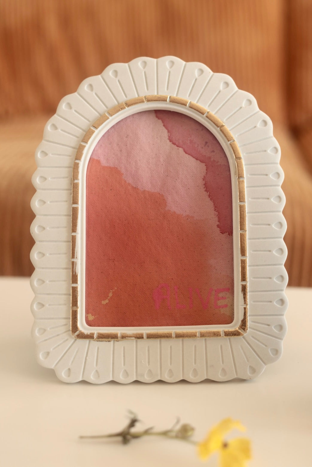 Year Of The Fire Horse Original Painting - "Alive" Arched Frame