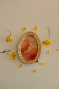Year Of The Fire Horse Original Painting - Wild Horses Gold Oval Frame