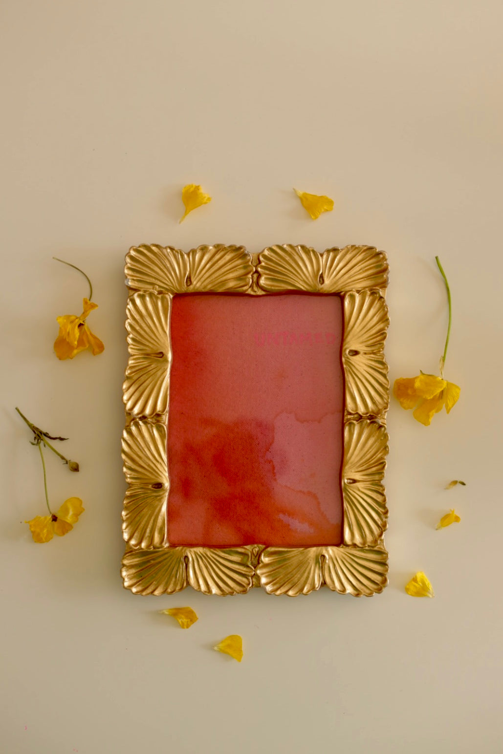 Year Of The Fire Horse Original Painting - "Untamed" Ornate Gold Frame