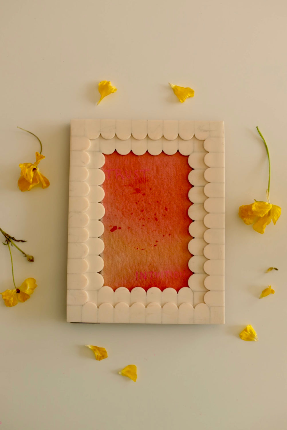 Year Of The Fire Horse Original Painting - "Intuition & Trust" Scalloped Frame