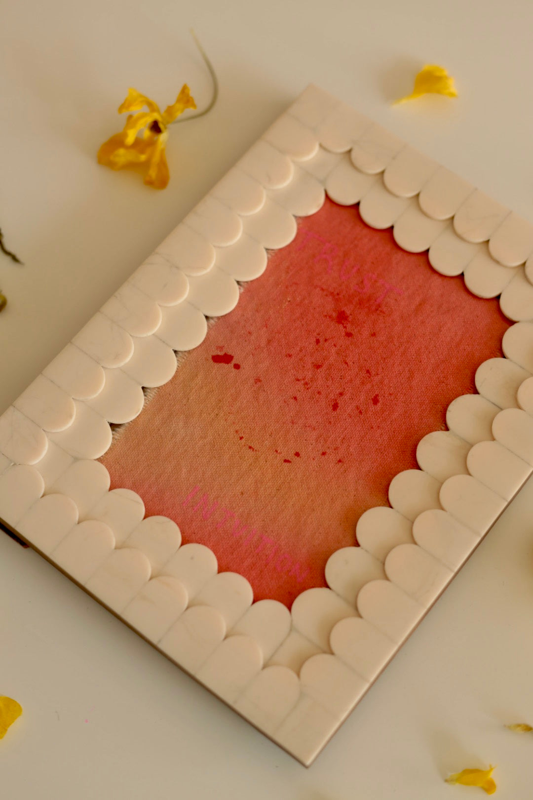 Year Of The Fire Horse Original Painting - "Intuition & Trust" Scalloped Frame