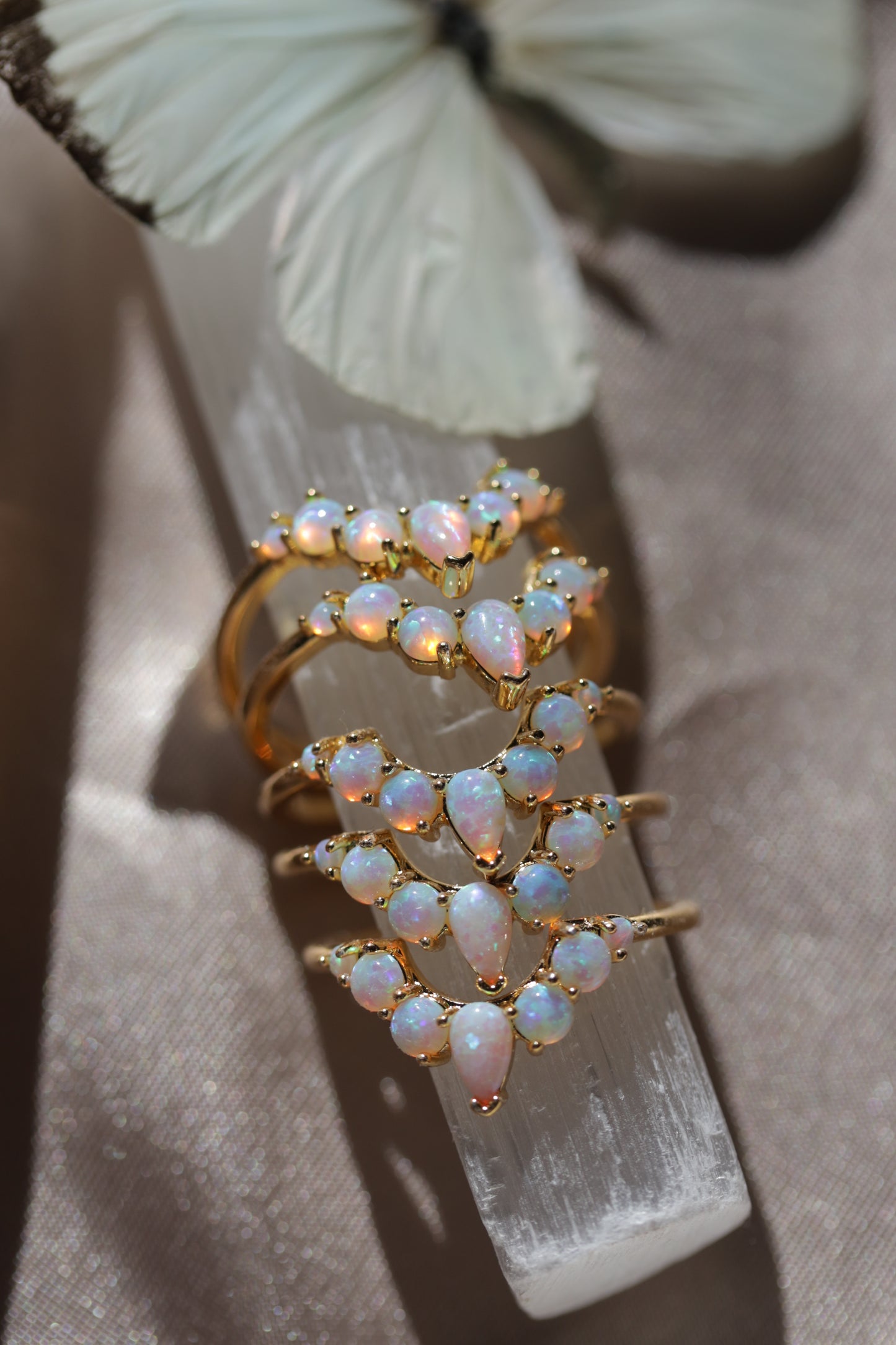 Opal Crown Ring