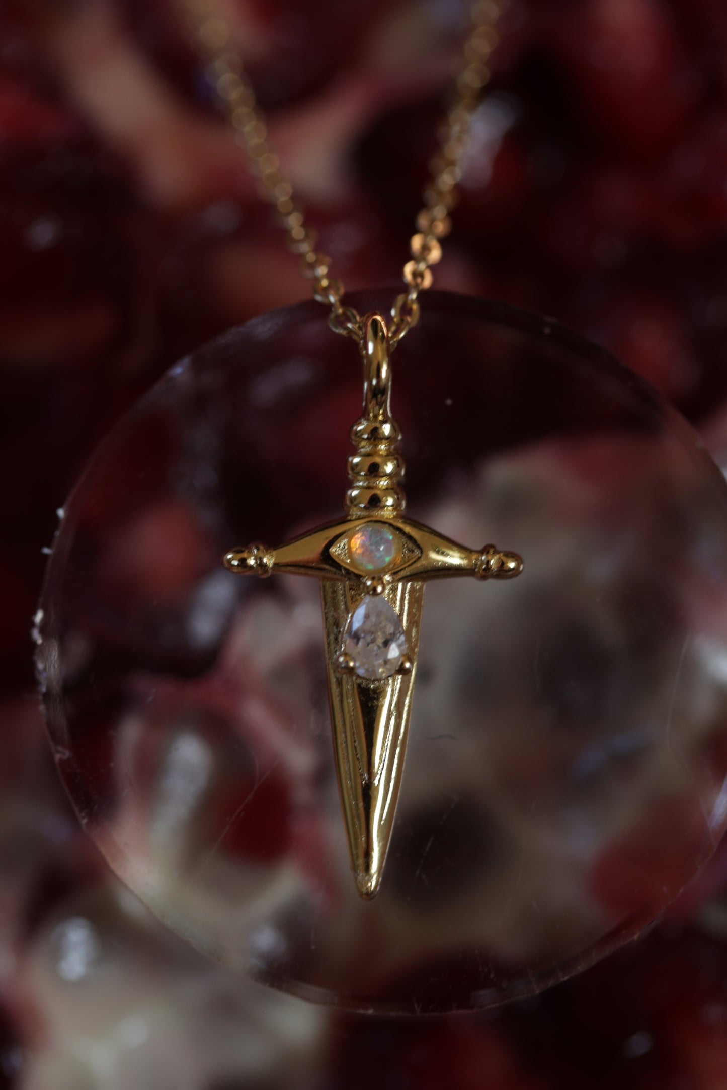 Be Brave Tiny Dagger Necklace- pendant only