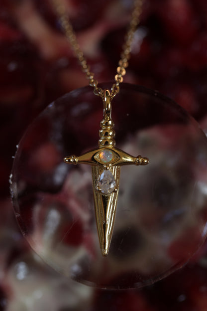 Be Brave Tiny Dagger Necklace- pendant only