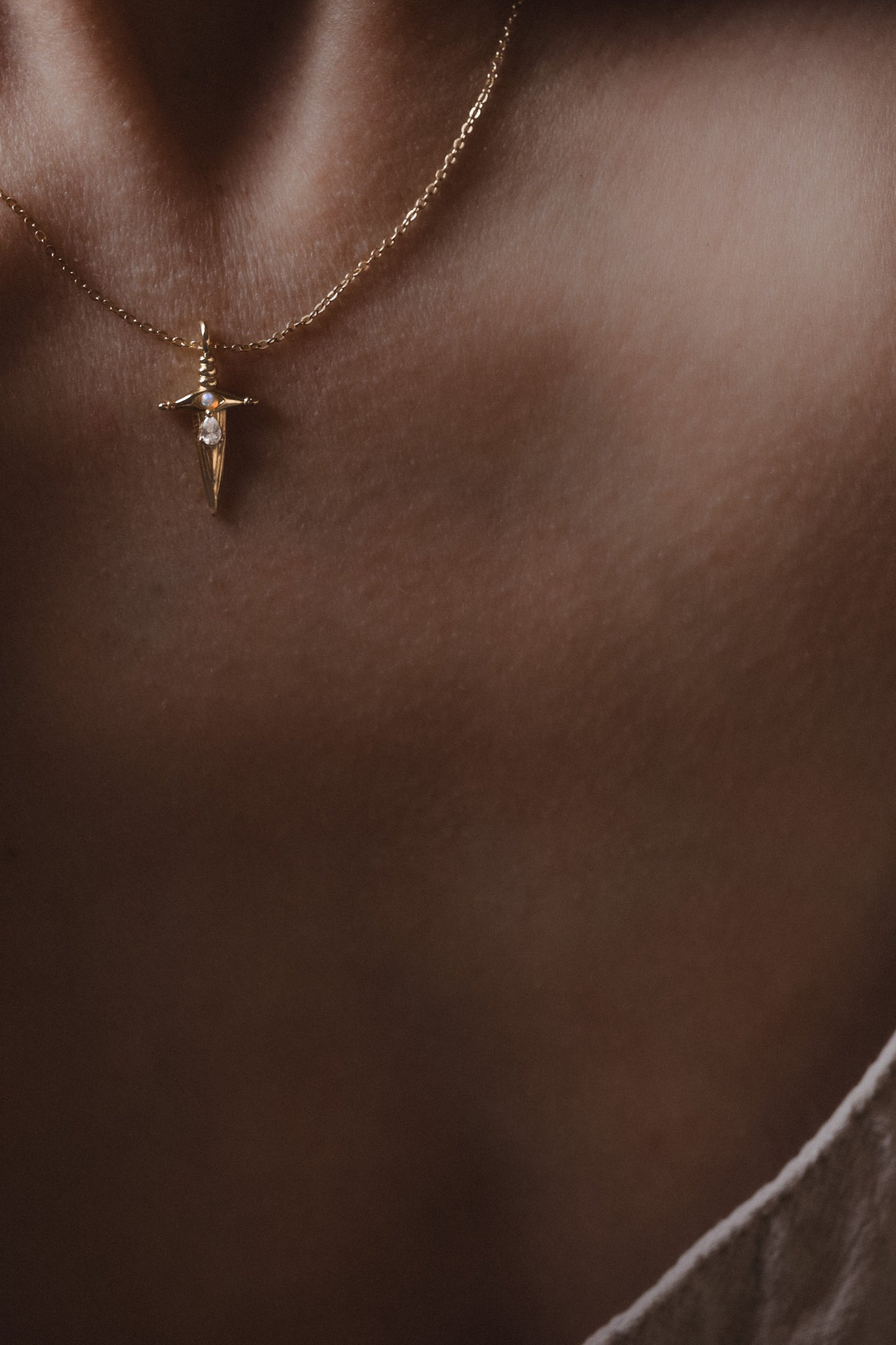 Be Brave Tiny Dagger Necklace- pendant only