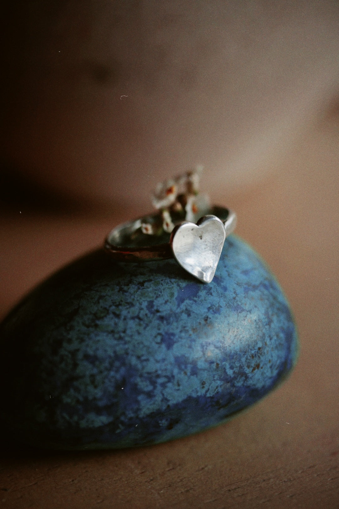 Simple Love- Tiny Sterling Silver Heart Ring