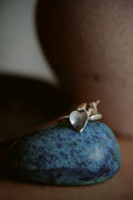 Simple Love- Tiny Sterling Silver Heart Ring