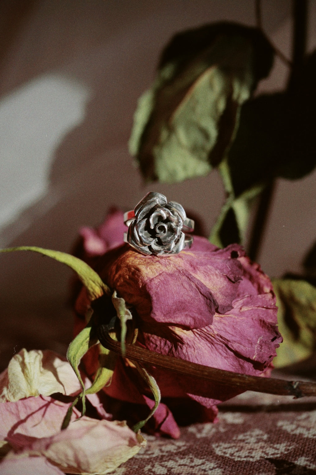 "Juliet" Sterling Silver Rose Ring