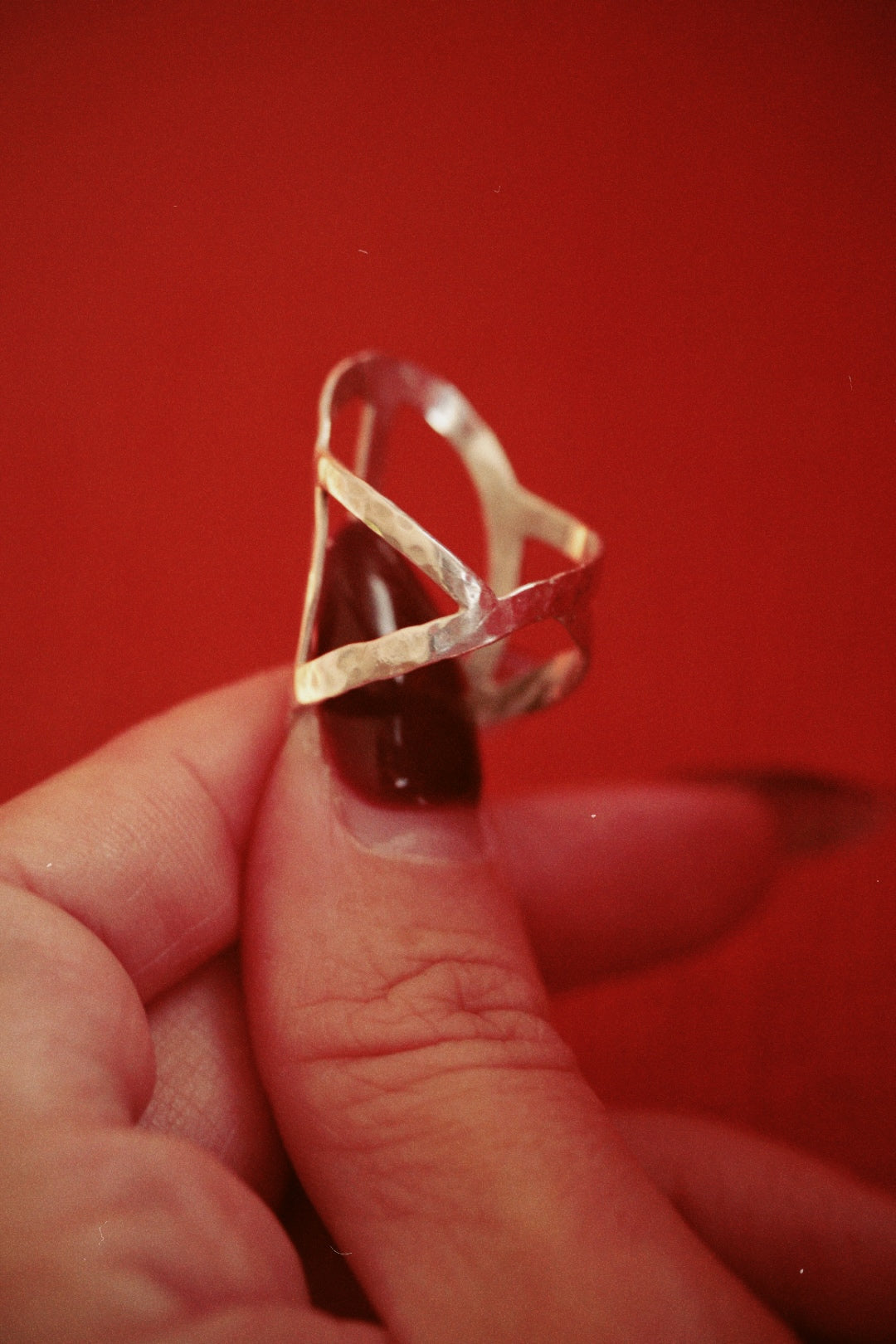 Peace Sign Sterling Silver Ring