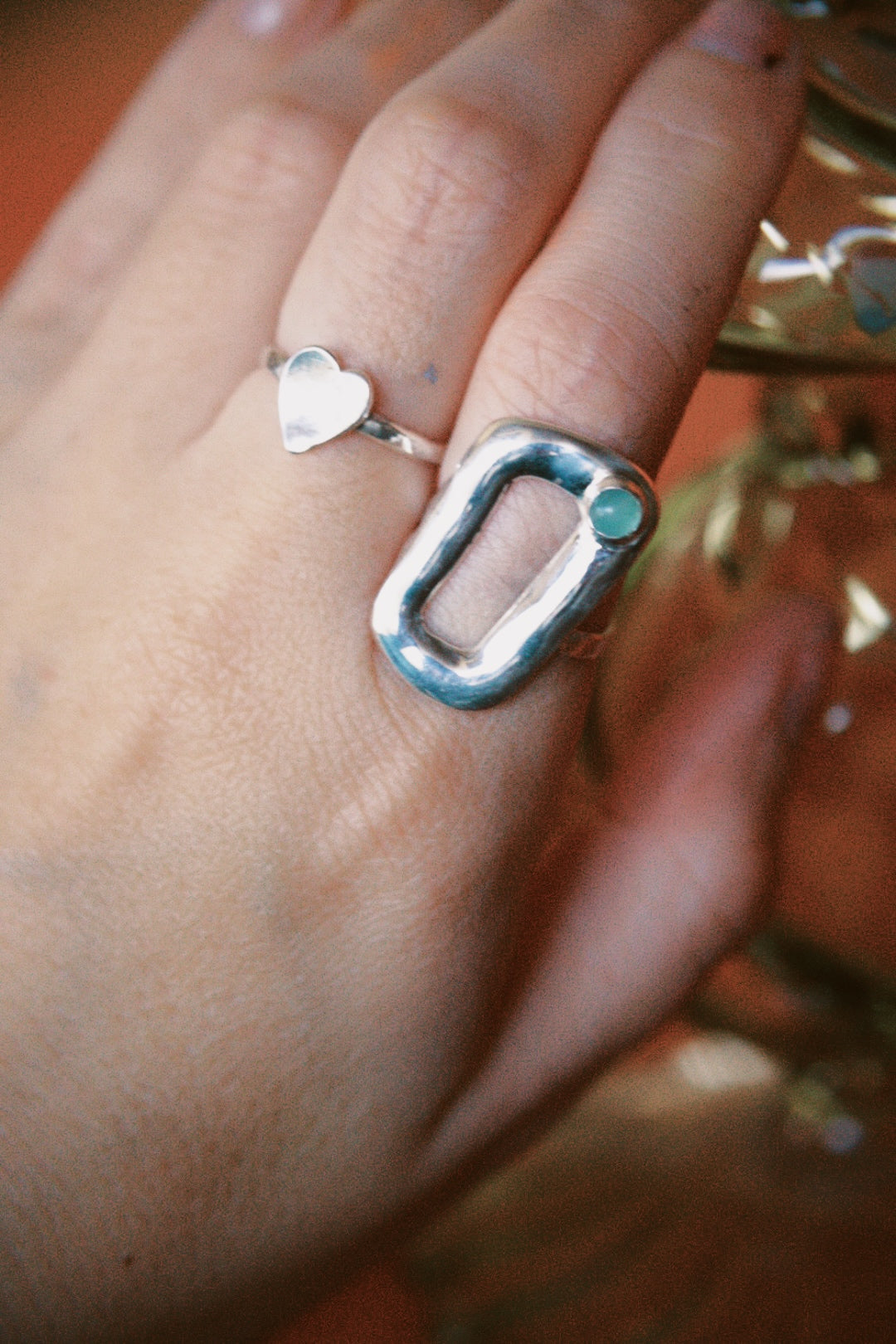 1960's Inspired Atomic Ring- Sterling Silver